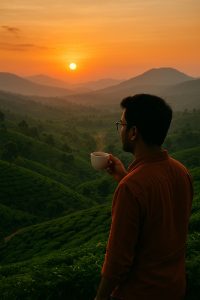 স্মৃতিতে থেকে যায় –এক কাপ চা, একটুকরো সূর্যাস্ত, আর সিলেটের সবুজ শান্তি।